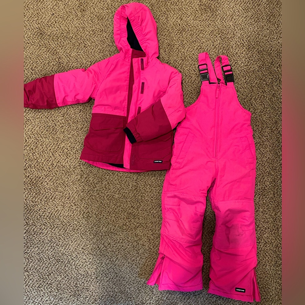 Kids Lands End Ski Snow Pants & Jacket (Size 4)